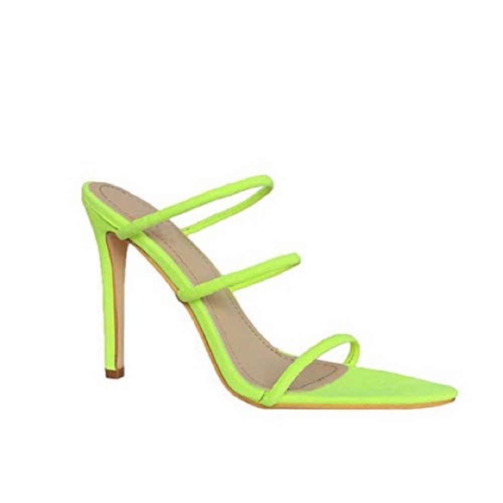 Neon Strappy Stiletto Slingback
